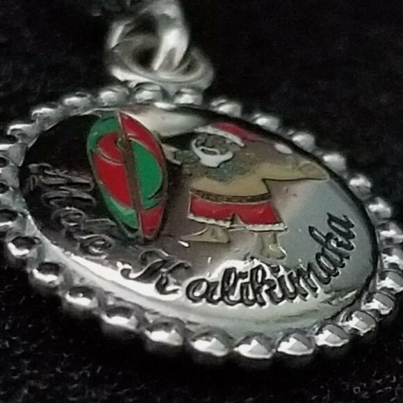 PANDORA Sterling Silver Hawaii Exclusive Santa Surf MELE KALIKIMAKA Merry Xmas - - Picture 3 of 9